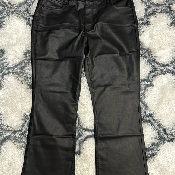 WHBM Coated Kick Flare Jean Size 14 NWT - Picture 2 of 5